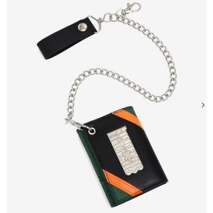 HOT TOPIC  HUNTER X HUNTER GON TRIFOLD CHAIN WALLET NWT